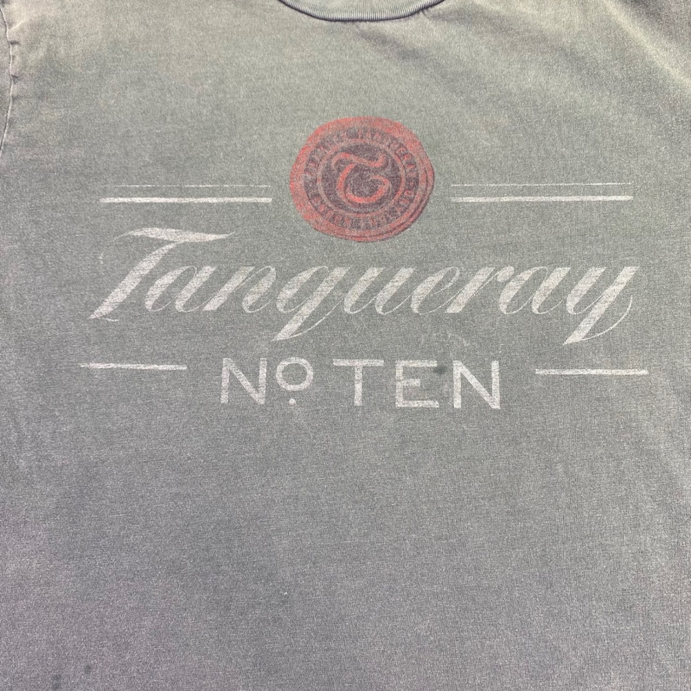 Lucky Brand Tanqueray Shirt Men's Medium‎ T- Shirt Green Graphic Party Preppy
